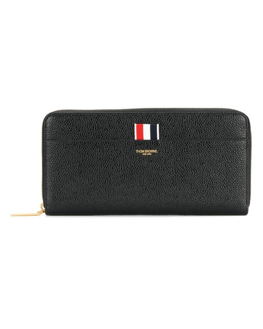 Thom Browne tricolour tab zipped wallet