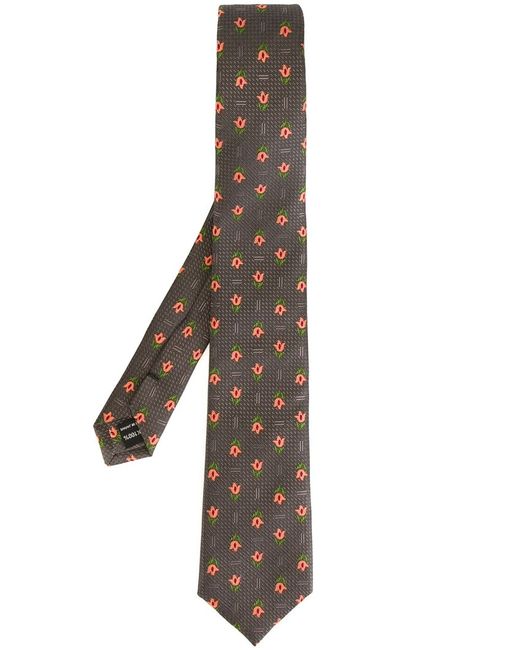 Yohji Yamamoto patterned tie
