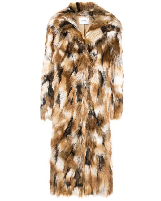 Dondup faux fur coat Nude Neutrals