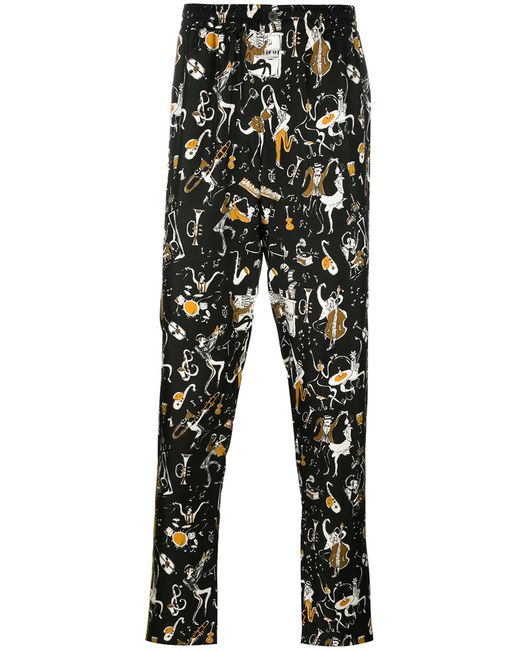 Dolce & Gabbana musical print pyjama trousers 50 Silk