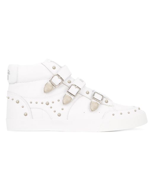 Hysteric Glamour studded hi-top buckled sneakers