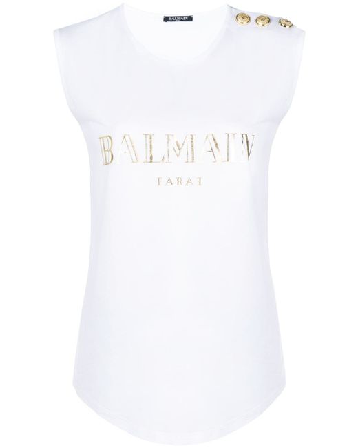 Balmain logo print t-shirt