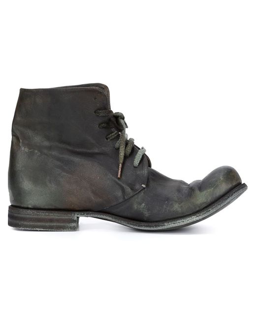 A Diciannoveventitre lace-up distressed boots