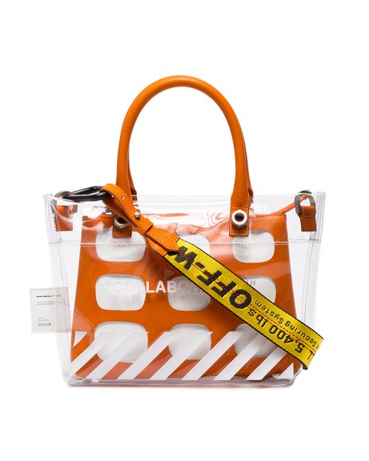 Heron Preston x Off Collaboration Mini PVC Tote Bag