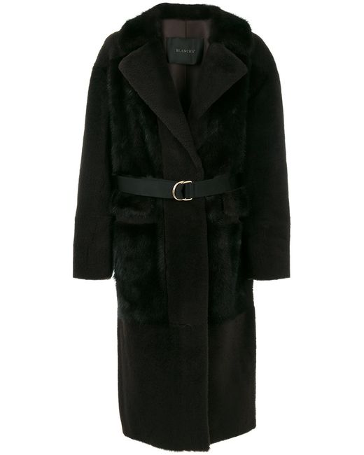 Blancha belted long coat