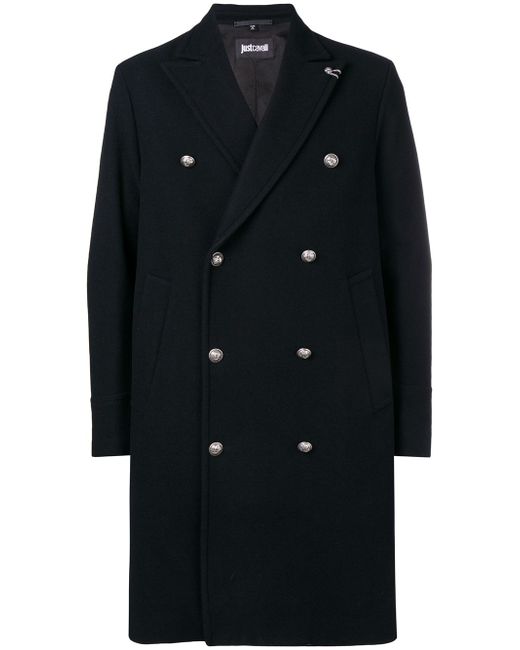 Just Cavalli double-breasted fitted coat