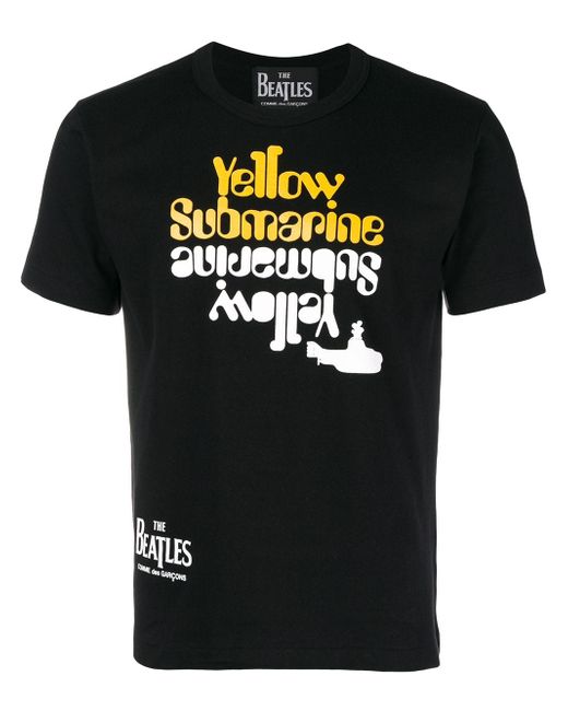 The Beatles X Comme Des Garçons lyrics printed T-shirt