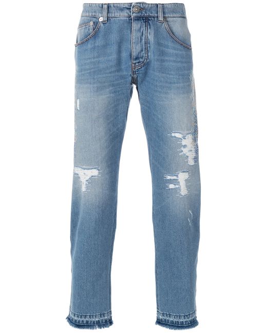 Ermanno Scervino distressed straight jeans