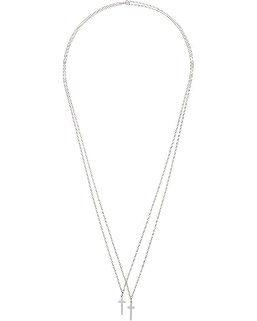 Dsquared2 double cross necklace
