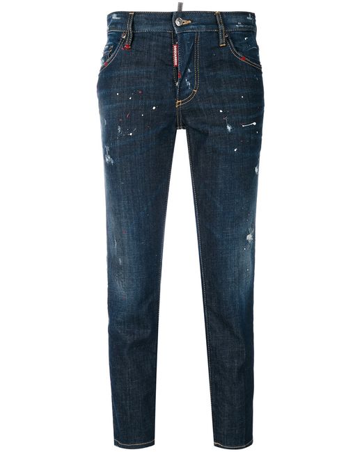 Dsquared2 denim cropped straight jeans