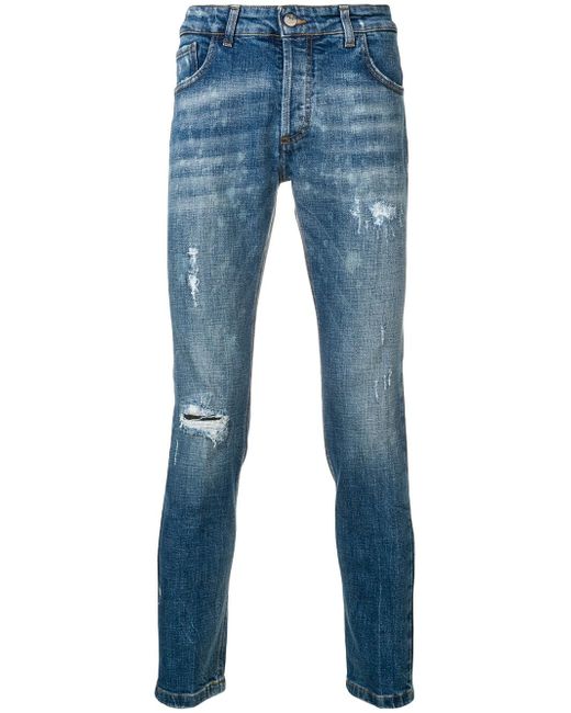Entre Amis distressed skinny jeans