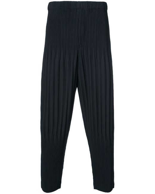 Homme Pliss Issey Miyake cropped trousers