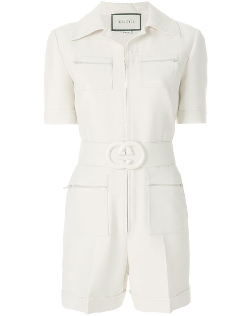 Gucci Short belted playsuit