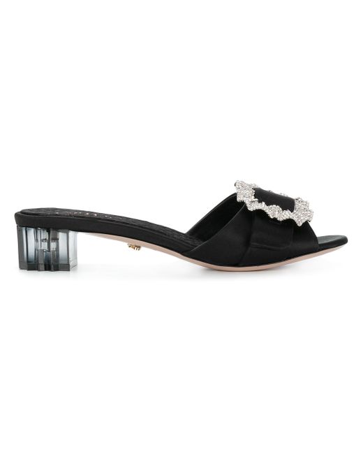 Le Silla embellished buckle mules