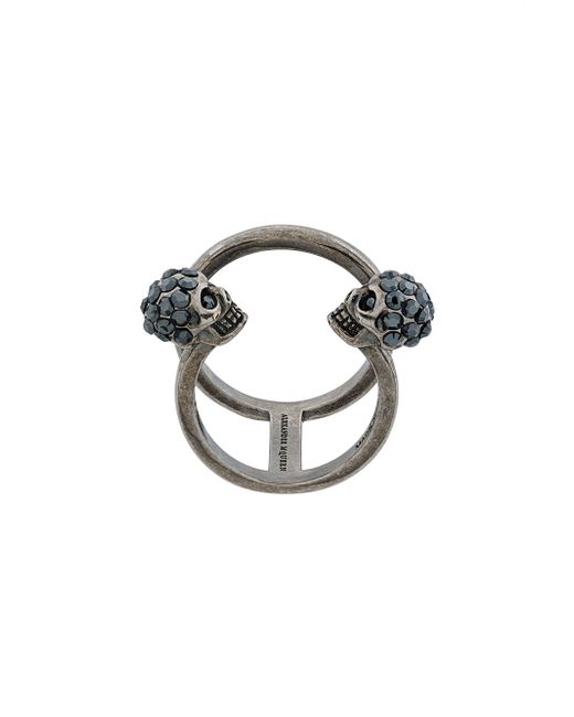 Alexander McQueen skull cuff ring