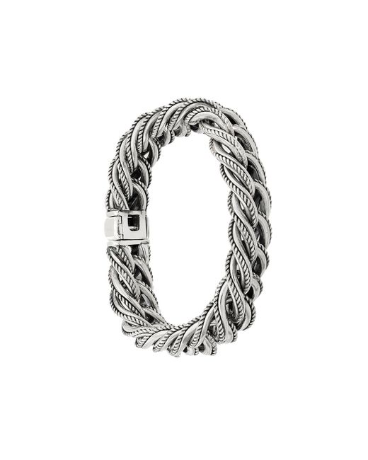 Ugo Cacciatori rope embossed bracelet