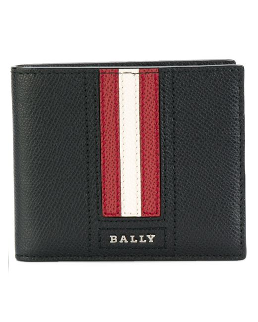 Bally striped billfold wallet