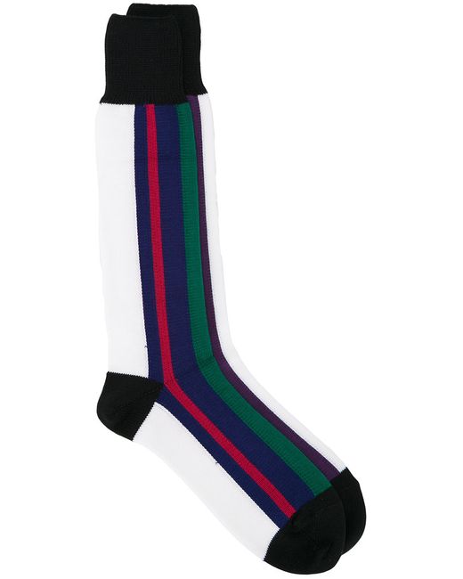 Sacai striped colour block socks