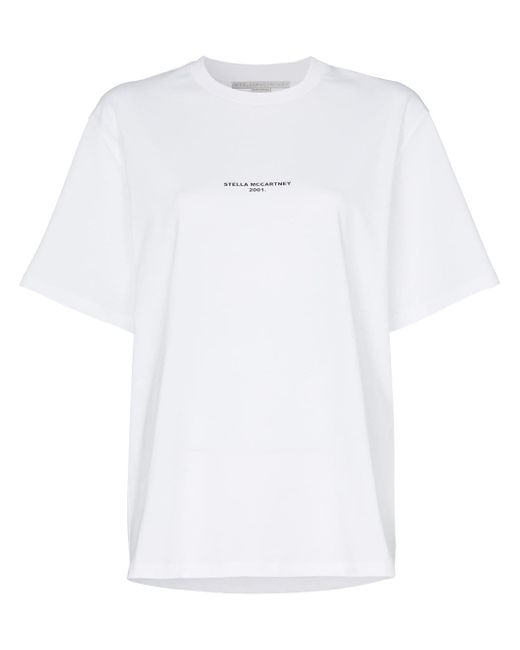 Stella McCartney minimal text logo T-shirt