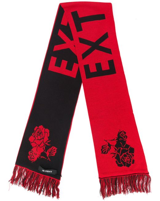Misbhv rose intarsia scarf One