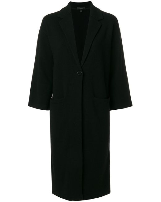 Theory buttoned coat M