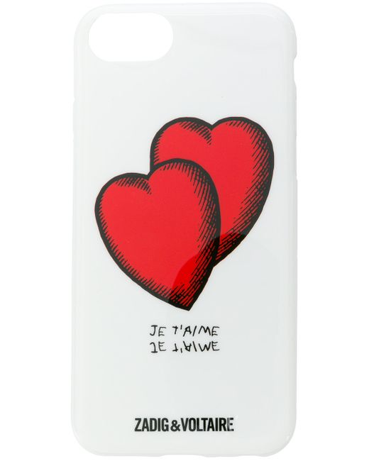 Zadig & Voltaire heart print iPhone 8 case