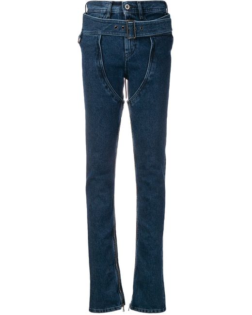 Diesel Red Tag buckle-detail skinny jeans