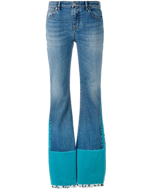 Roberto Cavalli velvet panelled jeans