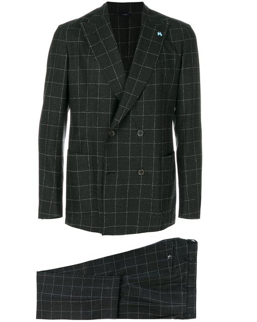 Tombolini checked formal suit