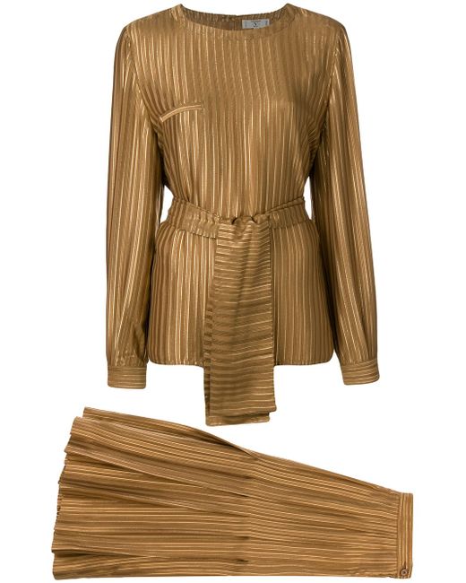 Valentino two-piece pleated suit
