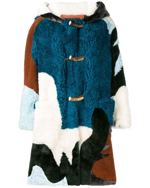 Missoni hooded fur coat