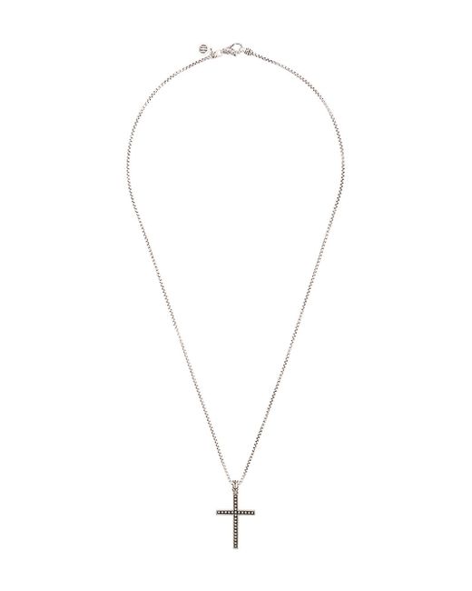 John Hardy Classic Chain Jawan Necklace with Cross Pendant