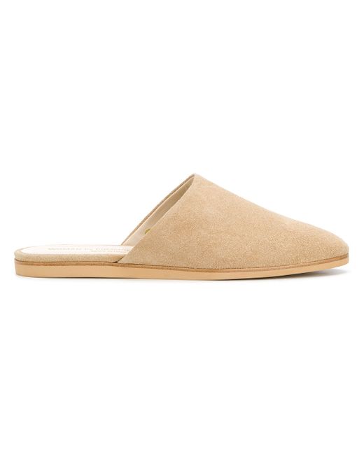 Common Projects almond toe slippers Nude Neutrals
