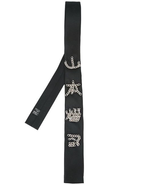 Yohji Yamamoto chain detail tie