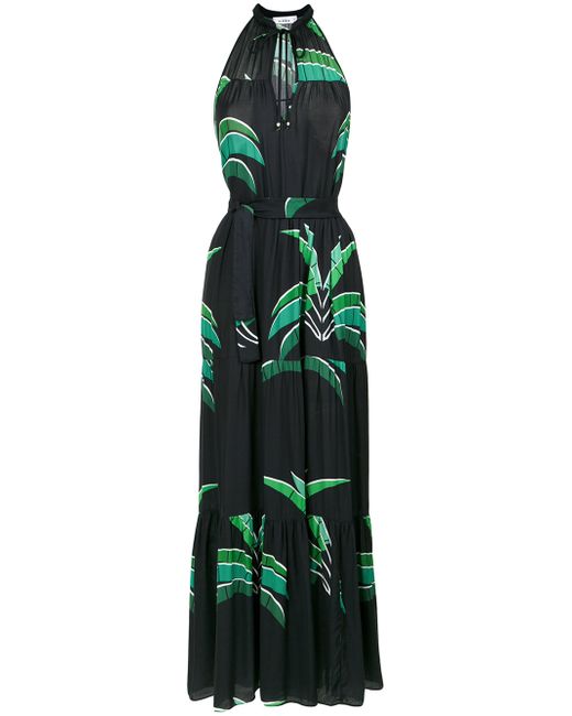 Amir Slama foliage print long dress
