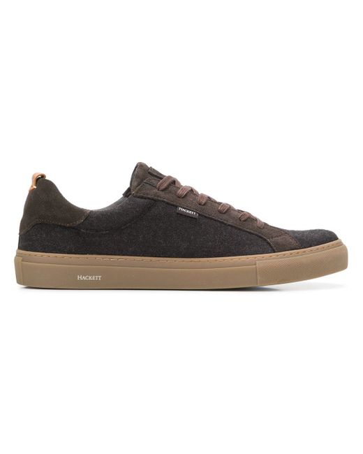 Hackett panelled lace-up sneakers