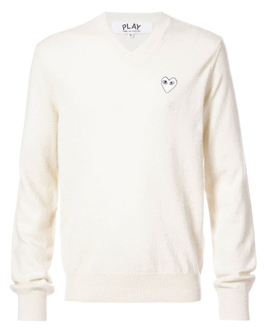 Comme Des Garçons Play crew neck pullover with heart