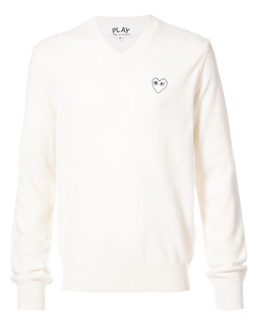 Comme Des Garçons Play crew neck pullover with heart