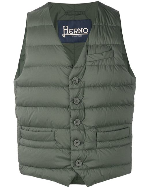 Herno padded fitted gilet