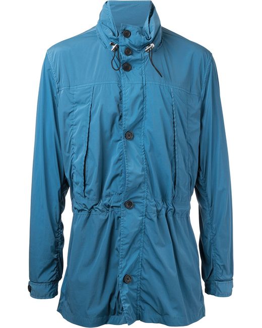 Cerruti 1881 buttoned rain coat