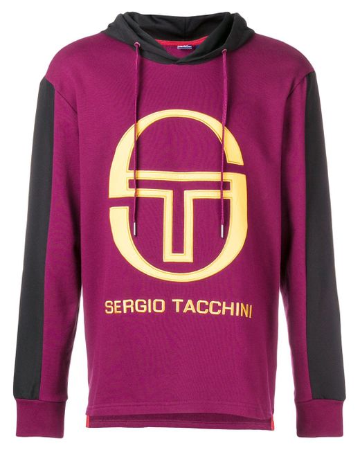 Sergio Tacchini logo hoodie Pink Purple