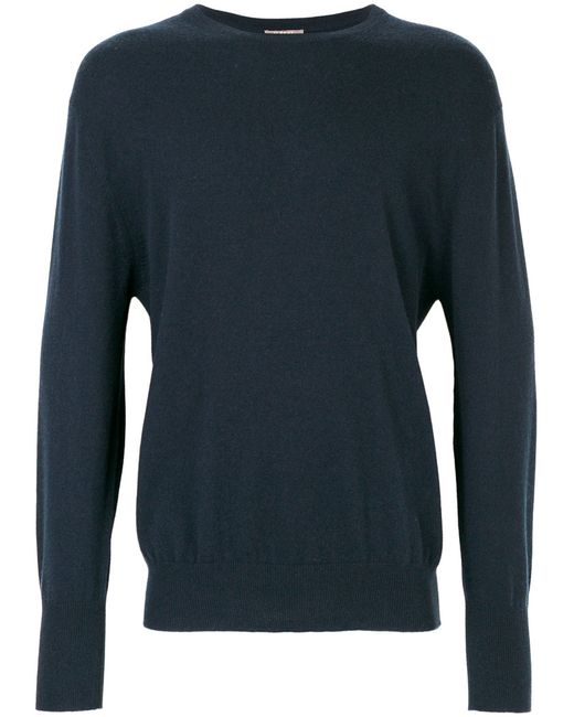 N.Peal The Oxford round neck 1ply jumper