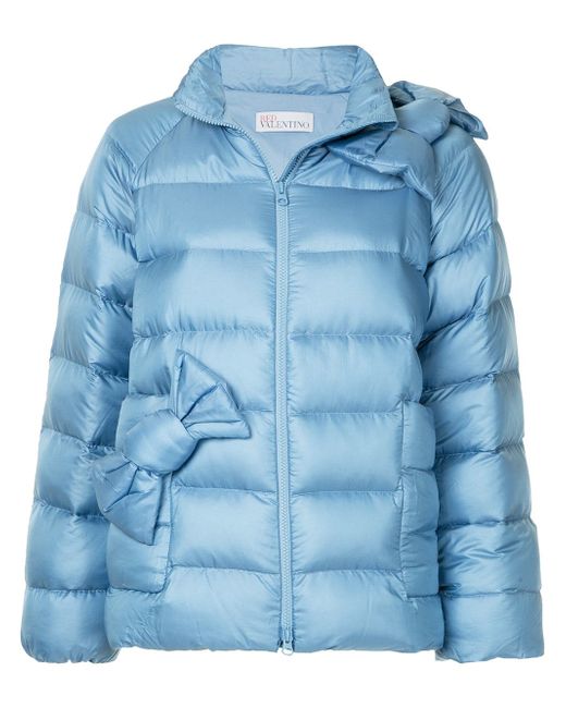 RED Valentino bow detail puffer jacket