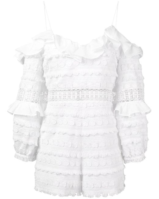 Alexis ruffle detail playsuit