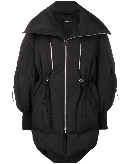 Chen Peng zipped padded coat