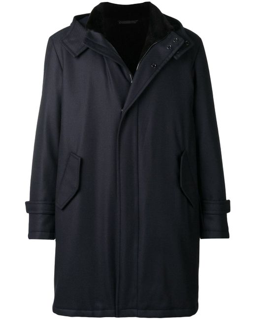 Manzoni 24 fur lined hooded coat
