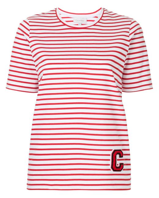 Ck Calvin Klein basque stripe T-shirt
