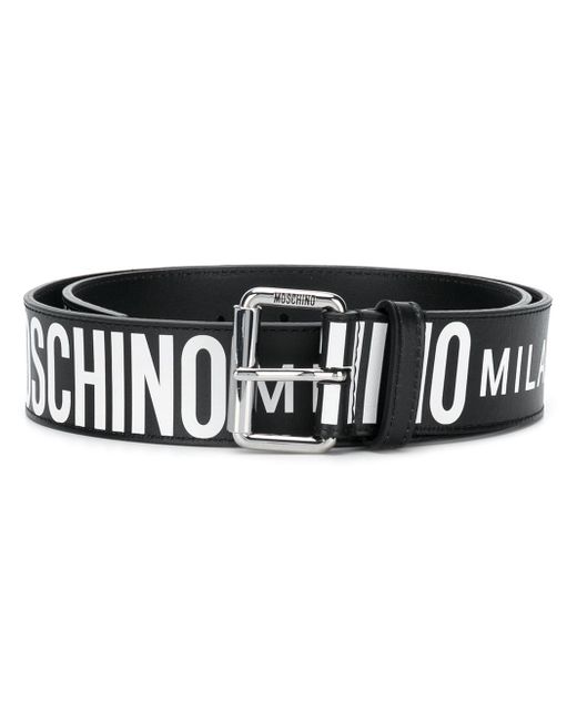 Moschino wide logo belt