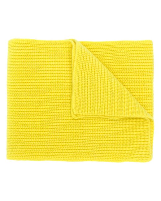 N.Peal ribbed knitted scarf Yellow Orange