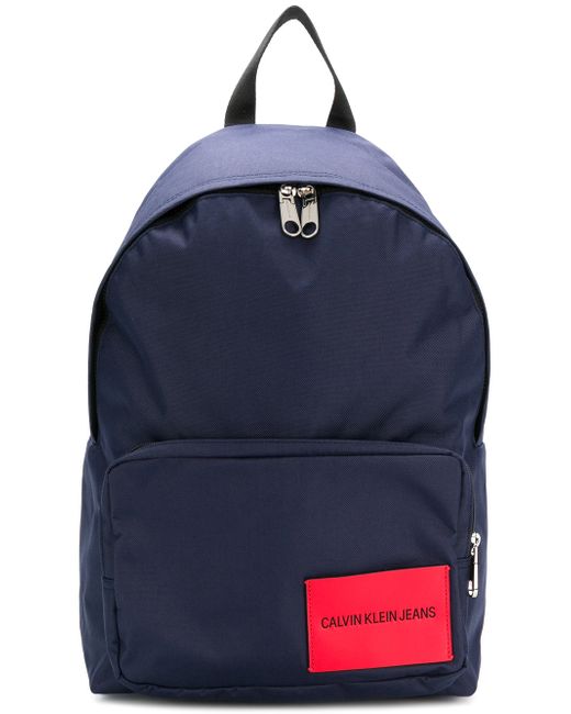 Calvin Klein Jeans logo patch backpack